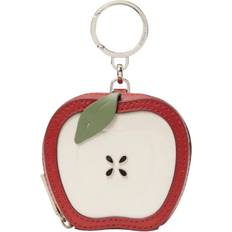 honeycrisp sliced apple coin purse key ring novelty red