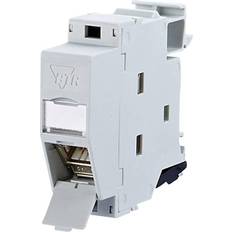 Metz Connect 130B127003-E Network outlet DIN rail CAT 6A Grey-white RAL 7035