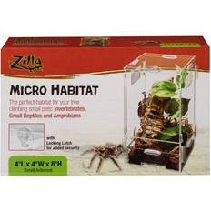 Zilla micro habitat terrariums with locking latch arboreal small acrylic