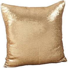 Saro Lifestyle 618.CH18S Sirun Sequin Mermaid Down Filled Complete Decoration Pillows Beige (45.72x45.72cm)