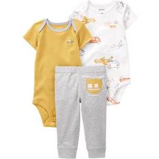 Carter's Baby's Helicopter Little Character Set 3-piece - Grey/Yellow