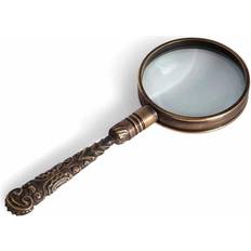 Magnifiers & Loupes Authentic Models Rococo Magnifier, Glass Magnifying Instruments Bronze