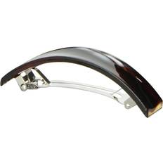 Caravan Canal Tubular Barrette For Thick Hair Tortoise Shell