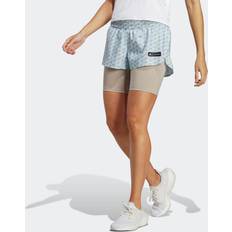 Adidas Brown - Women Shorts adidas Marimekko 2in1 Shorts Women Light Blue