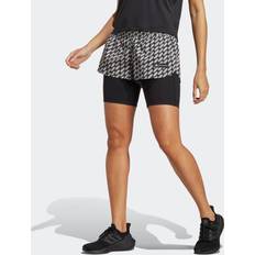 Adidas Brown - Women Shorts adidas x Marimekko Run Icons Bar Logo 2-in-1 Running Shorts