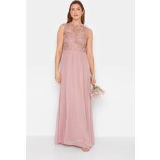 LTS Tall Lace Chiffon Maxi Dress