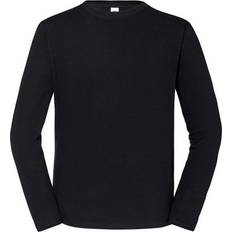 Fruit of the Loom Iconic 195 Premium Ringspun Cotton Long-Sleeved T-shirt - Black