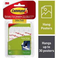 White Picture Hooks 3M Command Poster Hanging Strips Picture Hook