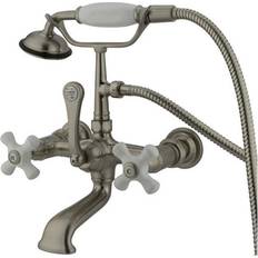 Kingston Brass Cc559T8 Clawfoot Tub Filler With Hand Shower Grey