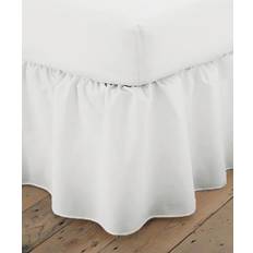 Charlotte Thomas Plain Dye 144 Count Combed Valance Sheet White