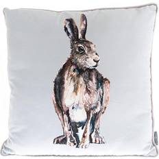 Meg Hawkins Hare Scatter Complete Decoration Pillows White