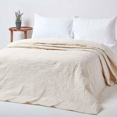 Homescapes Cream, 180 Rich Bedspread White