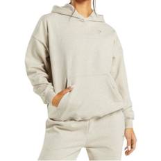 Fitness & Gym - Women Jumpers Gymshark Rest Day Sweats Hoodie - Beige Marl