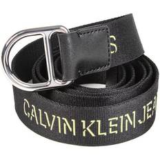 Calvin Klein Jeans Womens Slider D-ring Belt - Black