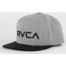 RVCA boy's twill snapback hat heather grey black