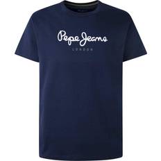 Pepe Jeans Herren, Shirt, T-Shirt, Blau