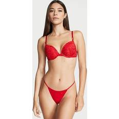 Victoria's Secret Stretch Cotton V-String Panty, Red, Women's Panties