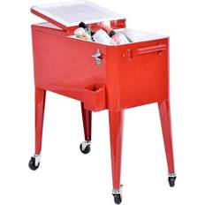 Costway Red Outdoor Patio 80 Quart