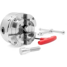 Wen LA4374 3.75-Inch 4-Jaw Self-Centering Lathe Chuck Set with 1-Inch x 8TPI Thread