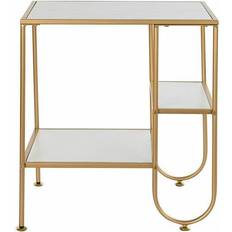 Gold Small Tables Dkd Home Decor Side Golden Metal MDF Small Table