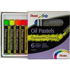 Pentel Oil Set of 6 Fluorescent