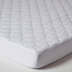 Homescapes Single Luxury Triple Fill Mattress Cover White (191x)