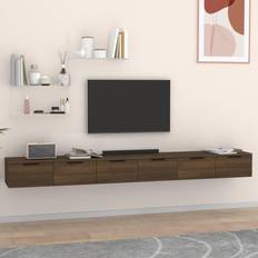 vidaXL 2 Engineered Wood Brown Wall Cabinet