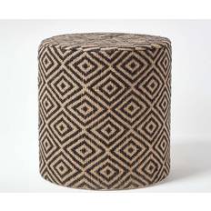 Homescapes Jute Pouffe