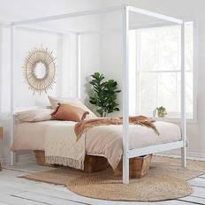 Childbeds Kid's Room Birlea 135cm Mercia Four Poster Bed White