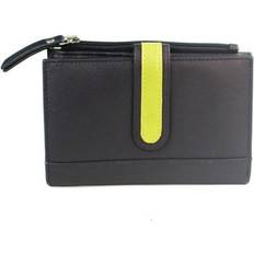 Eastern Counties Leather Black/Lime Purse