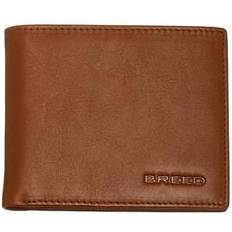 Breed Locke Genuine Leather Bi-Fold Wallet - Orange Brown Multi Color Available