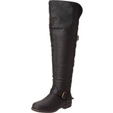 Journee Collection Women's Knee Boots, Black