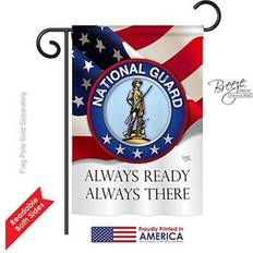 Breeze Decor 58020 Military National Guard 2-Sided Impression Garden Flag