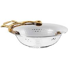 Grey Fruit Bowls Leeber 70022 Elegance Gilt Leaf Fruit Bowl