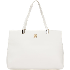 Tommy Hilfiger Slim Strap Monogram Satchel - Weathered White