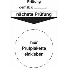 Sonstige B80xL40mm Prüfung Paragraph Folie Btl.