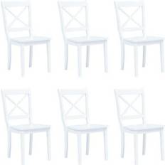 vidaXL Wooden Kitchen Chair 90cm 6pcs