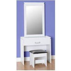 White Dressing Tables SECONIQUE Charles 1 Drawer Dressing Table