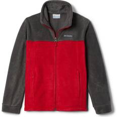 Columbia Boy's Steens Mountain II Fleece Jacket - Shark/Mountain Red