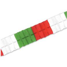 Beistle Company 55627-RWG Leaf Garland Red, White, Green