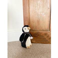 Geko Faux Fur Fabric Penguin Doorstop Blankets White (152.4x)