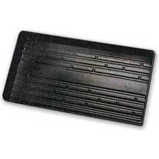 Jiffy 10pc black plastic solid bottom plant tray