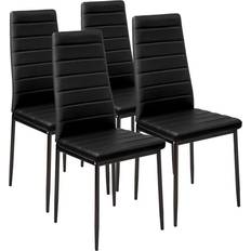 Grey Chairs tectake i konstläder Kitchen Chair 98.5cm 4pcs