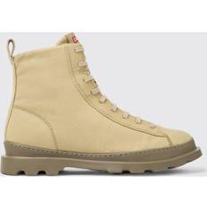 Camper Brutus Ankle Boots For Men Beige, 5.5, Cotton Fabric