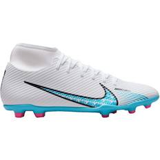 Nike Mercurial Superfly 9 Club MG - White/Pink Blast/Baltic Blue