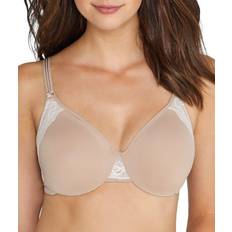 Olga Full-Figure Lace-Trim Minimizer Bra - Toasted Almond