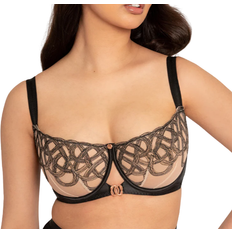 Curvy Kate Scantilly Lovers Knot Balcony Bra - Black/Latte Beige