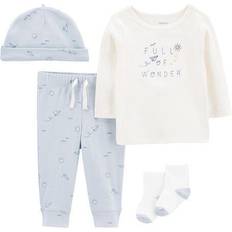 Carter's Baby's Take Me Home Set 4-piece - White/Blue