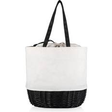 Picnic Time Coronado Canvas & Willow Basket White