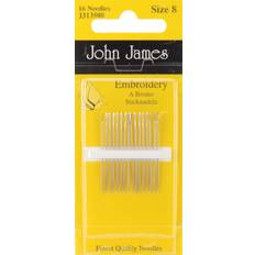 John James Embroidery Hand Needles-Size 8 16/Pkg -JJ135-08